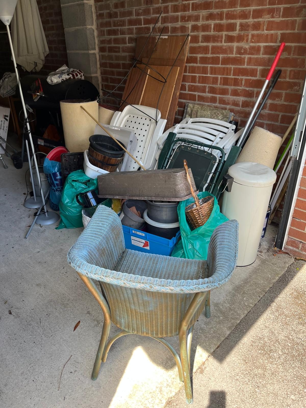 Garage items ready for clearance