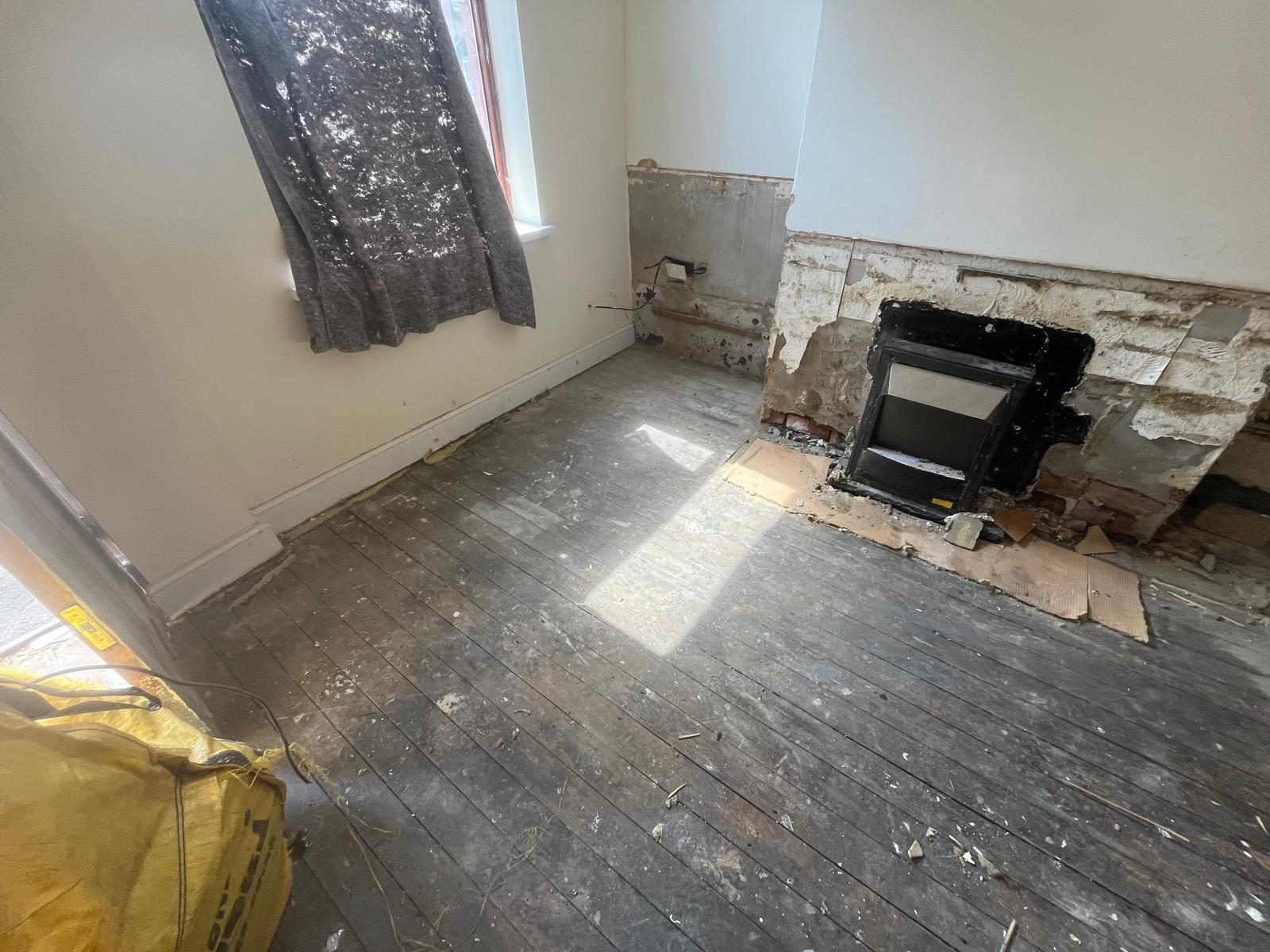 Cleared room following a landlord property clearance